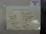 1939 West Bromwich Albion, a collection of 23 autographs in ink, noted as obtained on 03/01/1939.