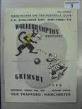 1938/39 FA Cup Semi-Final, Wolverhampton v Grimsby Town, a programme from the game played at Old