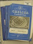 Chelsea, a collection of 18 Football programmes in various condition, including 2 pre-war issues,