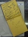 An autograph book, from the mid 1950`s, team groups signatures, mainly in ink, Preston x 3,