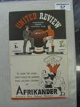 1946/47 Man Utd v Derby County, a programme from the game played on 09/11/1946, slight tear, split