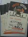 1947/48 Manchester Utd, a collection of 5 home programmes, in various condition, mainly team