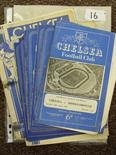 Chelsea, a collection of 18 Football programmes in various condition, including 2 pre-war issues,