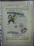 1938/39 FA Cup Semi-Final, Wolverhampton Wanderers v Grimsby Town, a programme from the game