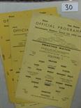 Wolverhampton Wanderers, a collection of 5 single sheet programmes in various condition for the home