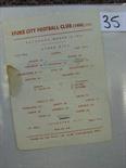 1943/44 Stoke City v Leicester City, a small single sheet programme from the game played on 18/03/