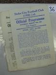 1944/45 Stoke City, a collection of 2 home programmes from the season, 10/03/1945 Crewe, 31/03/