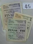 Tickets, FA Cup Finals, a collection of 9 tickets, overall in good condition, 1950 to 1952, 1954