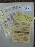 Tickets, England v Scotland, a collection of 12 tickets from the infamous game, they played each