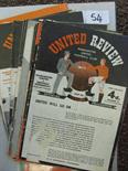 A collection of 20 football programmes in various Condition, including 1957/58 Man Utd v Sheff