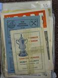 A collection of football programmes and magazines, the programmes are 21/11/1945 Arsenal v Moscow