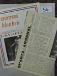 Arsenal, Two away programmes, 08/08/1959 Sparta Rotterdam and 23/09/1959 PSV Eindhoven..