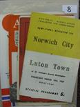 A collection of 20 programmes from the 1950`s, in various condition, including 1949/50 Man City v