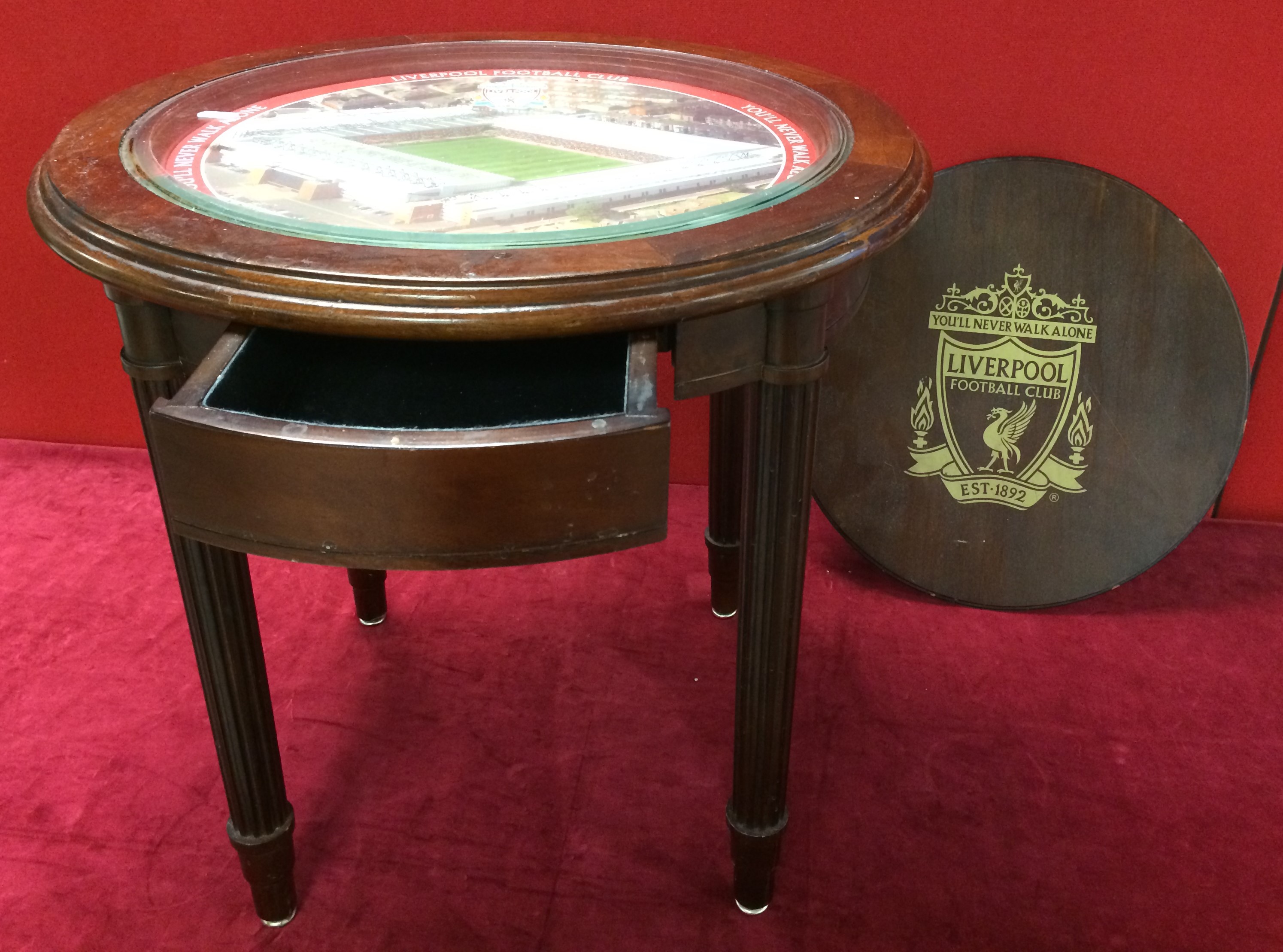 Liverpool Football Club End Table Authorised By Liverpool Football Club Lfc Ground Depicted Und