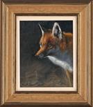Charlie Fox. Oil on Canvas. Supplied framed. Painted in 2005. Image area 11" x 9". Framed size 18"