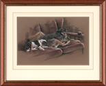 Bonnie and Grommit. (These were both Mick`s dogs) Pastel. Painted in 1996. Supplied framed. Image