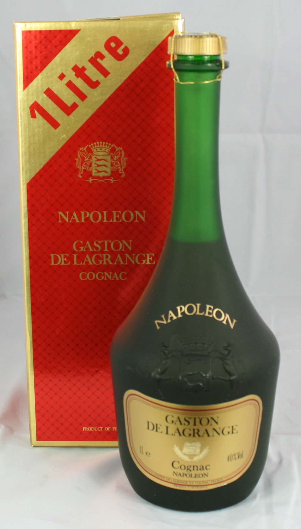 GASTON de LAGRANGE bottle of Napoleon Cognac, boxed (1ltr/40).