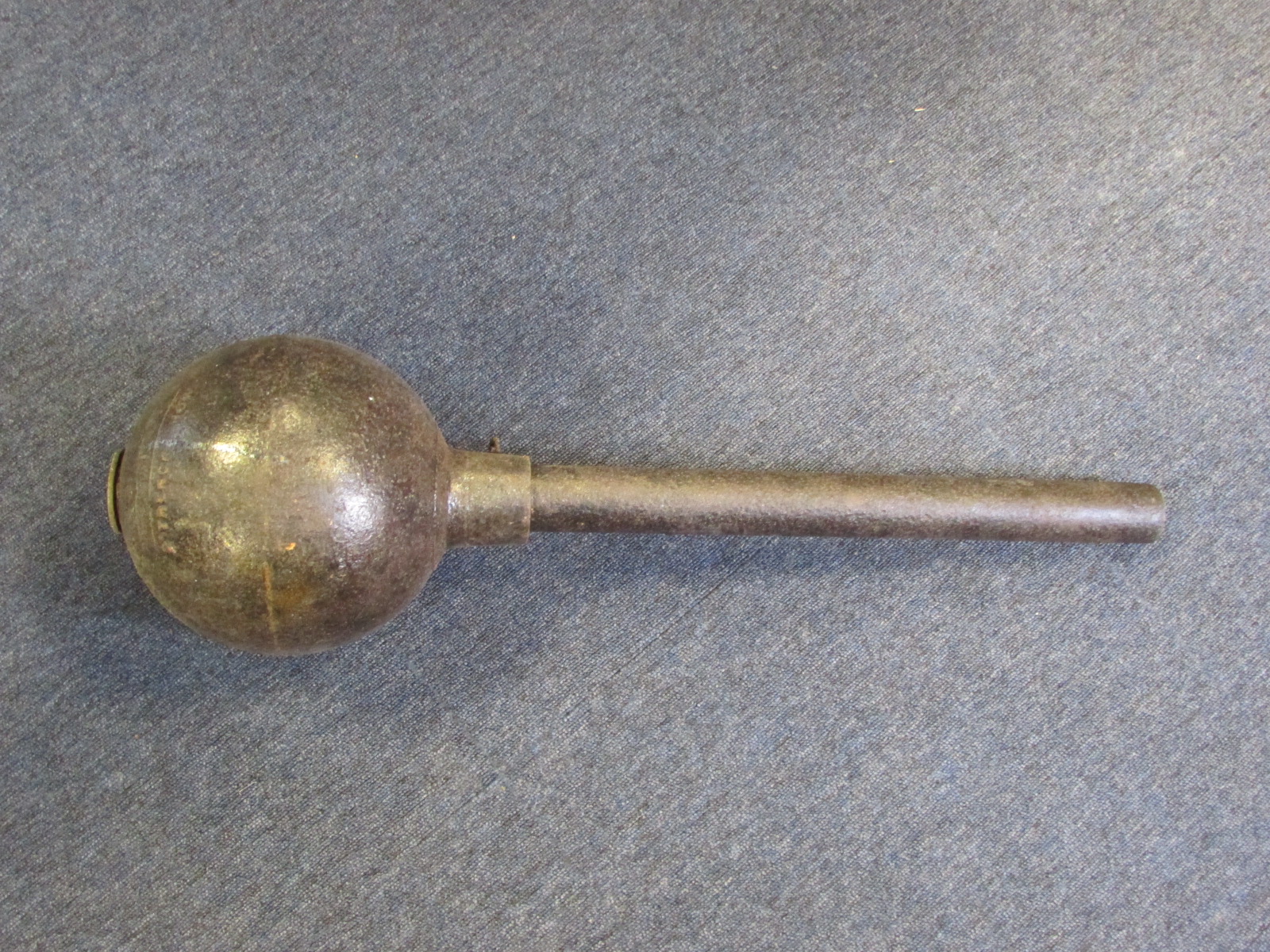 WW1 Toffee Apple trench mortar bomb very nice example