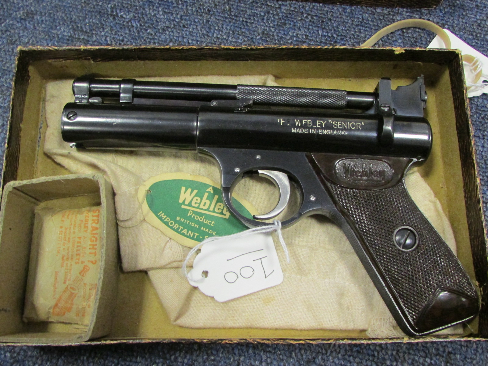 Pistol A ley `Senior` .22 Cal Air Pistol in its original carton