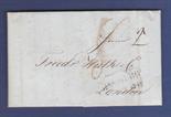 Germany/London - 1848 EL Hamburg/London  Hamburg + date.  Shipping Charges content.