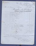 Norfolk - 1850 EL Colman`s Letter headed Invoice London/Beccles  .  (Adhesive Missing) with Blue C.