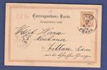 Austria 1890  2 Heller Postal Stationery Card, used Praha to Zittau.