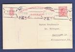 Denmark 1919  10 Ore Postal Stationery Card, used Kjobenhavn to Berlin.  Machine `K` cancel.