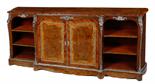 A FINE 19TH CENTURY FRENCH KINGWOOD AND FIGURED WALNUT AND LABERNUM SIDE CABINET with ornate cast