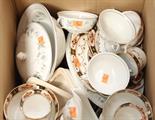 A LARGE QUANTITY OF MISCELLANEOUS PART TEA SERVICES, 
including dinner services, tea pots, oven