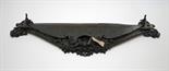 A VICTORIAN SERPENTINE SHAPED CAST IRON FENDER, 
56in (143cm) w. (1)