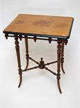 ####### WITHDRAWN#########AN ARTS & CRAFTS WALNUT AND PARTIALLY EBONISED OCCASIONAL TABLE
with