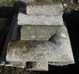 A GRANITE WALL CAPPING, 
approx. 44ft long, including 2 corner sections. (15 sections)