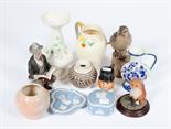 A COLLECTION OF MISCELLANEOUS PORCELAIN,
comprising vases, jugs etc. (box lot)