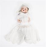 A GOOD KAMMER AND REINHARDT BISQUE HEADED CHARACTER CHILD DOLL, 
17in ( 43cm), mould #116 with glass