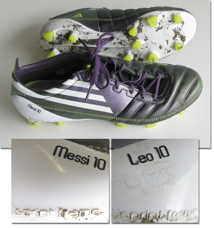 messi match worn boots