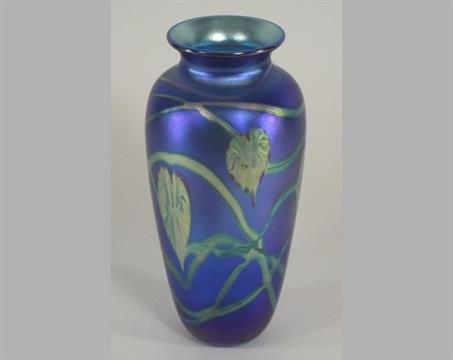 OKRA GLASS. An Okra glass vase with Okra, British, Art Glass, Glass | PIPS TRIP
