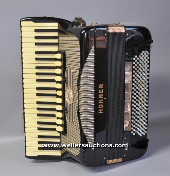 A Hohner `Gola` piano accordion, handmade 1963 in Germany, extended