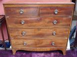 A George III mahogany chest of drawers