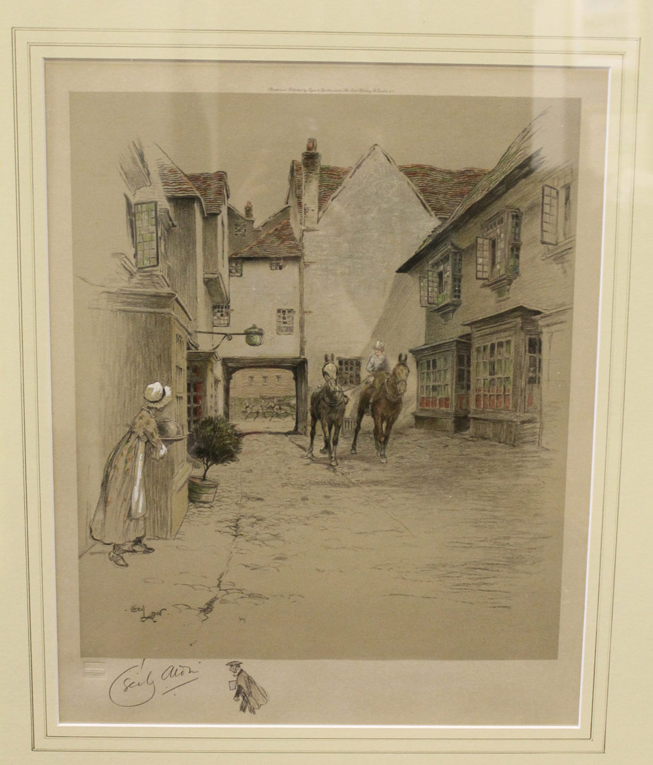 Cecil Aldin, Signed, 1 Of 100, Ducks Crossing Cecil Aldin, Signed, 1 Of 100, Ducks Crossing