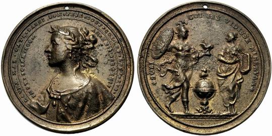 Italian Medals Bologna, Laura Maria Caterina Bassi (1771-1778); AE (g 87,5; mm 70); Medaglia 1732,