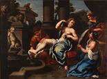 giuseppe bartolomeo chiari ( attr.) 1654-1727 the bathsheba`s bath oil on canvas 110 x 150 cm