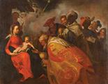 circle of cornelis van haarlem 1562-1638 Adoration of the magi oil on canvas 230 x170 cm Mario