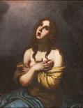 Bolognese school The Magdalene in Ecstasy oil on canvas 73,5 x 93,5 cm first half of the
