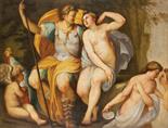 roman mannerist mars and venus oil on canvas 60 x 100 cm second half of the sixteenth century