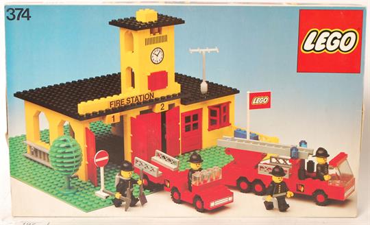 lego fire station 1980s
