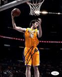 GASOL PAU: (1980- ) Spanish Basketball Player. Two signed colour 8 x 10 photographs of Gasol in