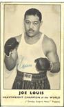 LOUIS JOE: (1914-1981) American Boxer, World Heavyweight Champion 1937-49. Vintage signed sepia 7