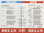 FOOTBALL: A printed 8vo programme for England vs. Spain at Wembley Stadium, 25th March 1981,