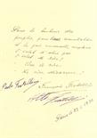 FRATELLINI FAMILY: Autograph Statement Signed by the European circus clowns Francois Fratellini (