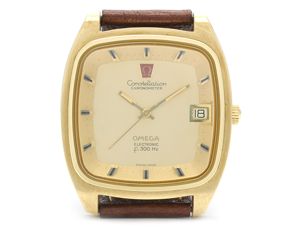 omega constellation chronometer electronic f300hz watch